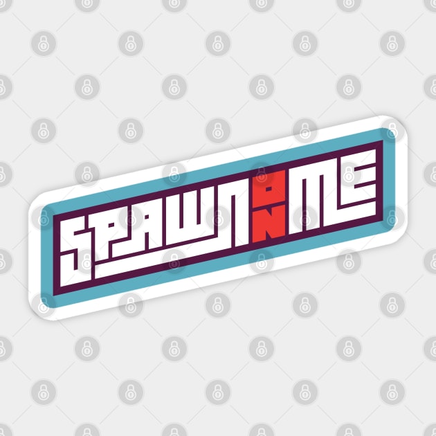 SOM 2.0 BANNER TEE (RED ON) Sticker by Spawn On Me Podcast